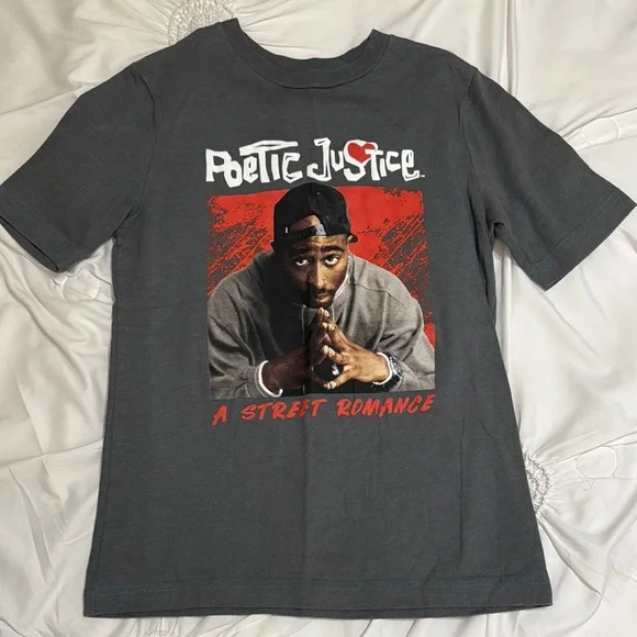 Poetic Justice Graphic Tee - Black and Red - Picture 2 of 3